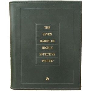 The 7 Habits of Highly Effective People Green Leather Personal Workbook Covey